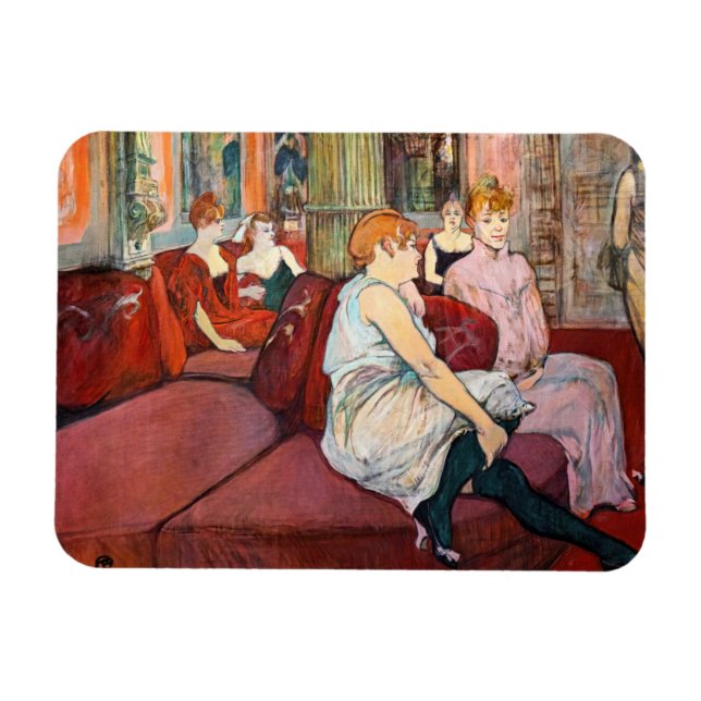 Imán Toulouse-Lautrec - En el Salón, rue des Moulins (Horizontal)