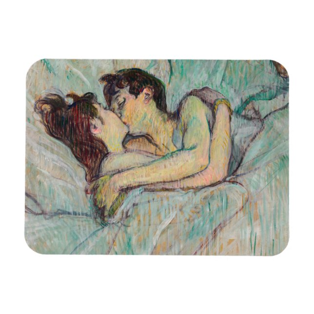 Imán Toulouse-Lautrec - En La Cama, El Beso (Horizontal)