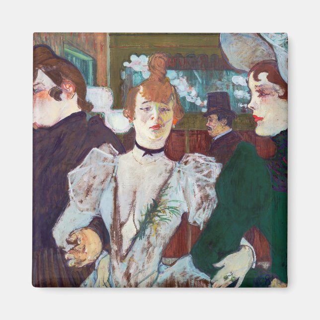 Imán Toulouse-Lautrec - La Goulue llegando a la Roque (Frente)