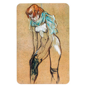 Imán Toulouse-Lautrec - Mujer subiendo sus medias