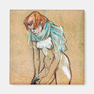 Imán Toulouse-Lautrec - Mujer subiendo sus medias