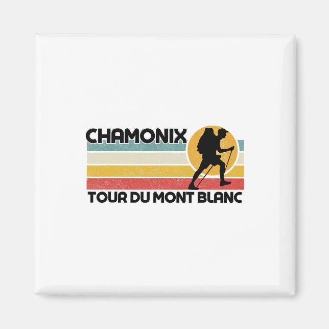 Imán Tour Du Mont Blanc Área de esquí de Chamonix (Frente)