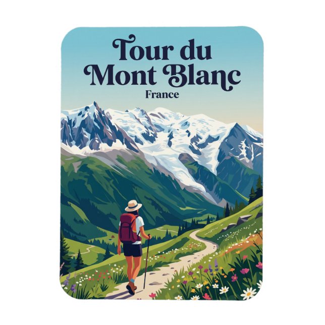 Imán Tour du Mont Blanc Francia (Vertical)