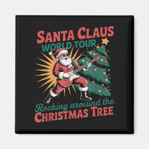 Imán Tour Mundial de Santa Claus en torno a la Navidad