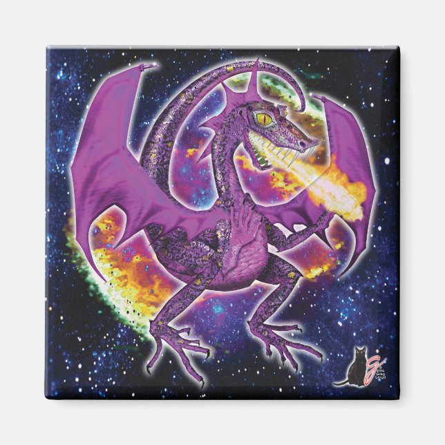 Imán Tourmaline Cosmic Dragon Magnet (Frente)