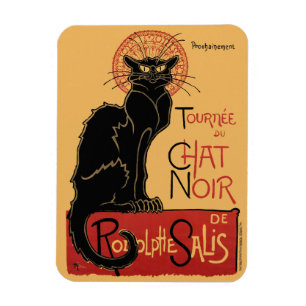 Imán Tournée du Chat Noir France Afiche de época V2