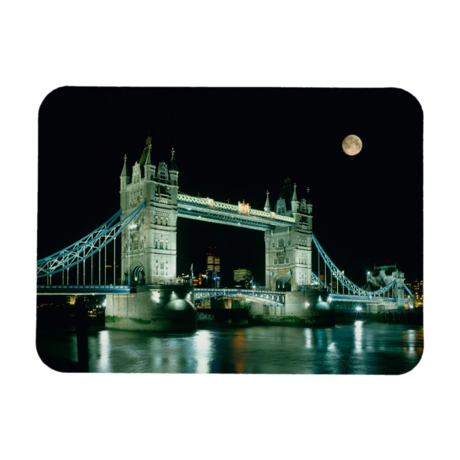 Imán Tower Bridge en Night, Londres, Inglaterra (Horizontal)