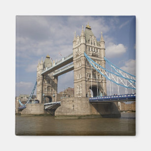 Imán Tower Bridge y River Thames, Londres,