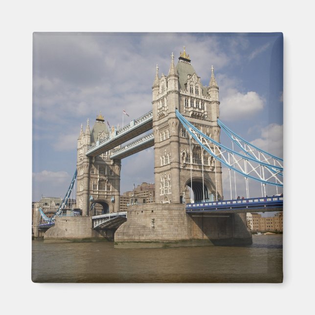 Imán Tower Bridge y River Thames, Londres, (Frente)