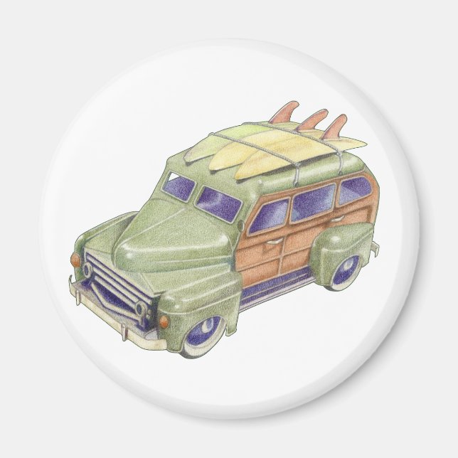 Imán Toy Surf Car Magnet (Frente)