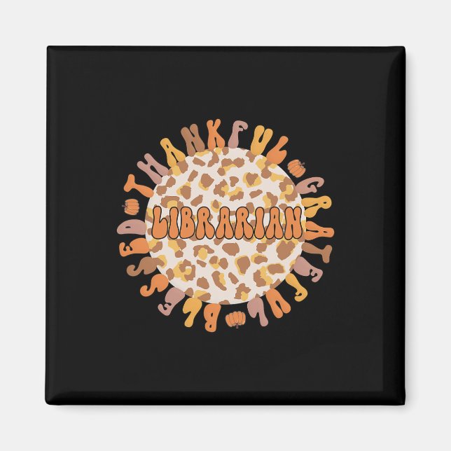 Imán Trabajador de la Biblioteca de Acción de Gracias 1 (Frente)