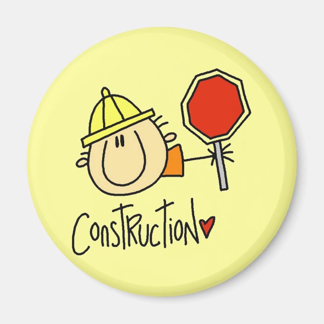 Imán Trabajador de la Construcción (Frente)