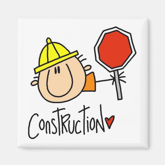 Imán Trabajador de la Construcción (Frente)