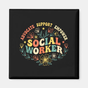 Imán trabajador social mes del trabajo social divertido