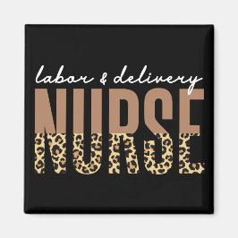 Imán Trabajadora y enfermera de parto Cheetah leopard p