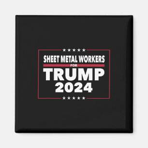Imán Trabajadores metalizado para el presidente republi