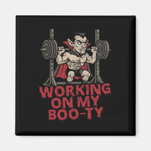 Imán Trabajando En Mi Gracioso Vamp Muscular De Hallowe