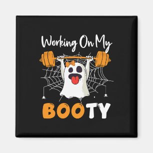 Imán Trabajar con mi novio fantasma Gym Halloween es gr