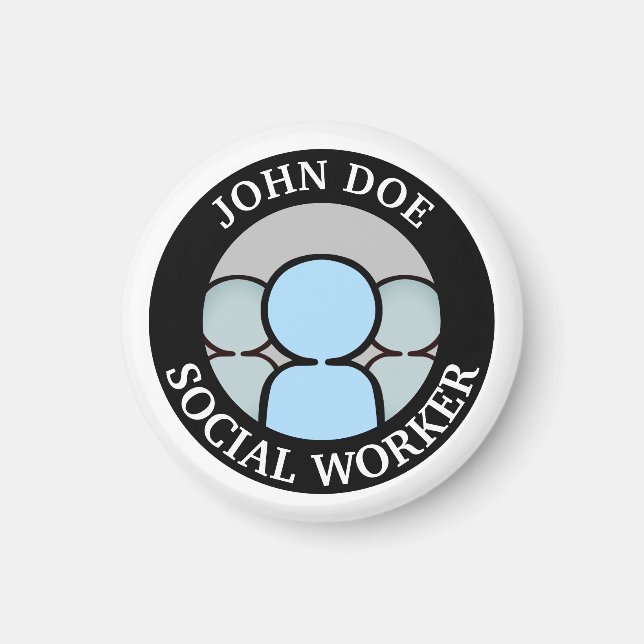 Imán Trabajar con personas (Frente)