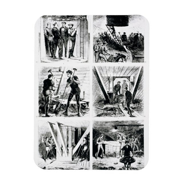 Imán Trabajar dentro de las caisones, conspirando sobre (Vertical)