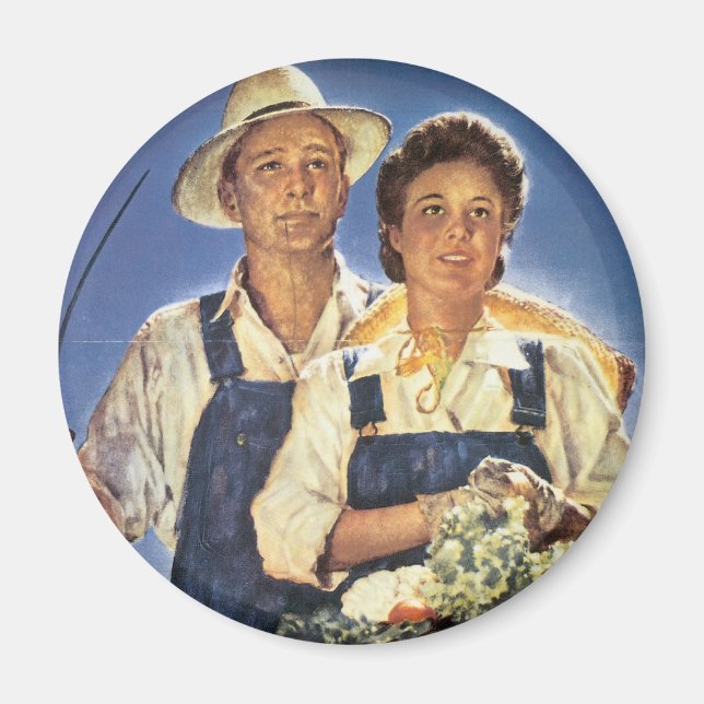 Imán Trabajar en una granja... Este verano (Frente)