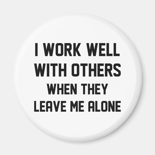 Imán Trabajo Bien Con Otros (Frente)