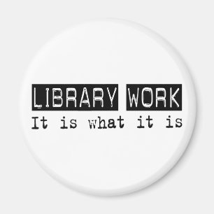 Imán Trabajo de la biblioteca es