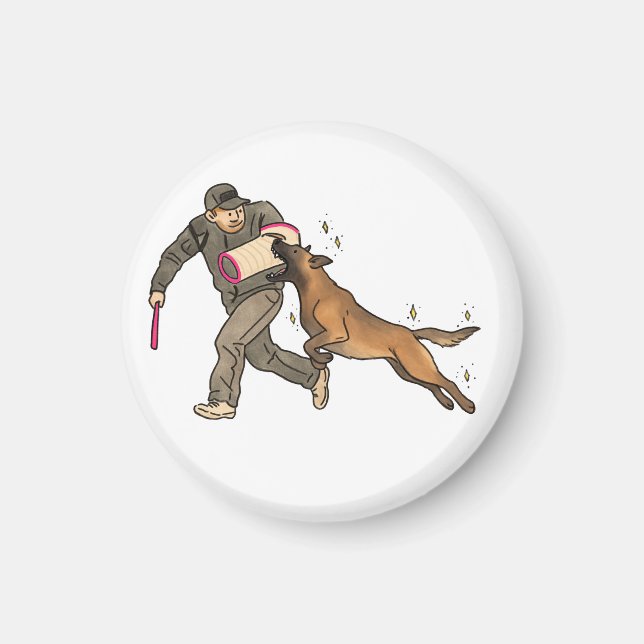 Imán trabajo de mordida de Malinois (Frente)