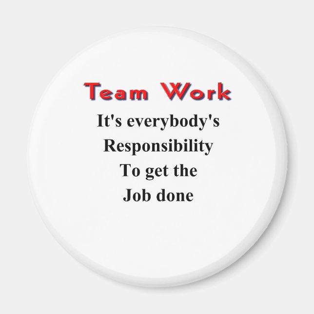 Imán Trabajo en equipo (Frente)