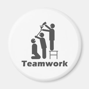 Imán Trabajo en equipo - mercancía de motivación