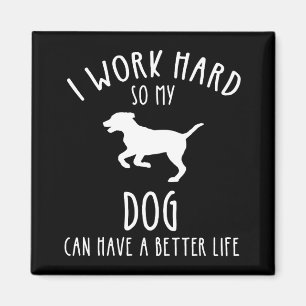 Imán Trabajo Mucho Para Que Mi Perro Pueda Tener Una Vi