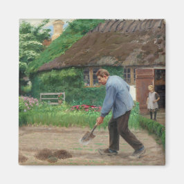 Imán Trabajo nocturno en el jardín (por H.A. Brendekild