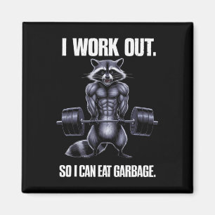 Imán Trabajo Para Comer Basura, Raccoon Liftin