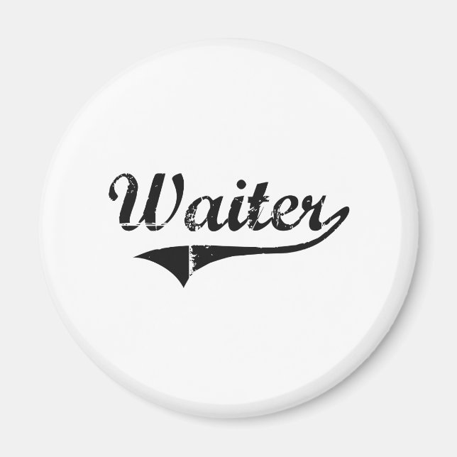 Imán Trabajo profesional de Waiter (Frente)