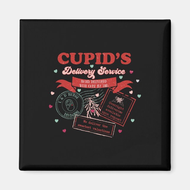Imán Trabajos y enfermeras de parto de Cupid (Frente)