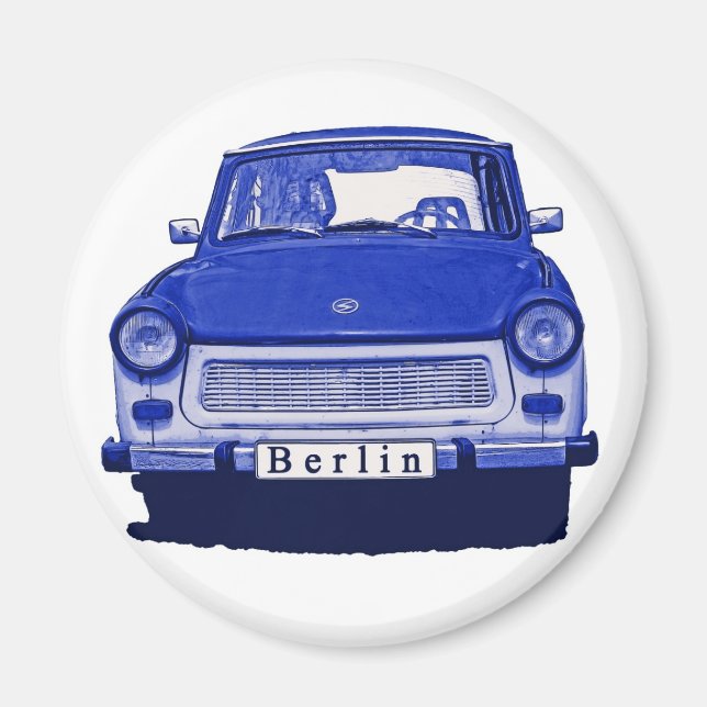 Imán Trabant Car en Blue, Berlín (Frente)