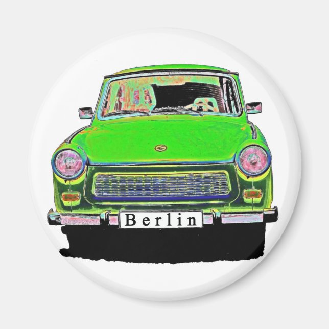 Imán Trabant Car en Green, Berlín (Frente)