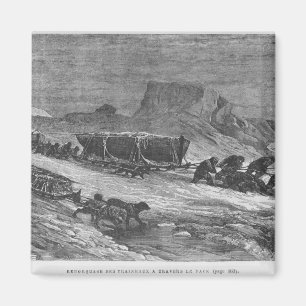 Imán Tracción de los trineos a través del hielo de