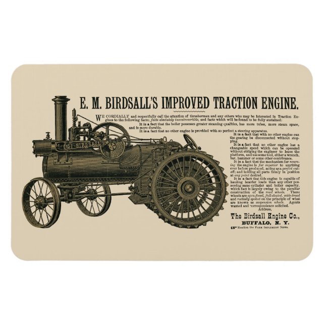 Imán Tracción del motor de vapor de Birdsall 1889 (Horizontal)