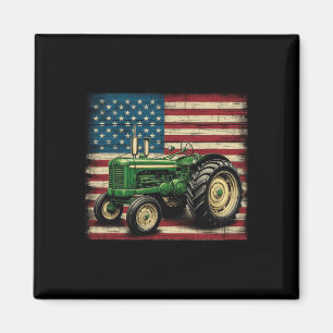 Imán Tractor agrícola bandera de EE. UU. Tractor americ