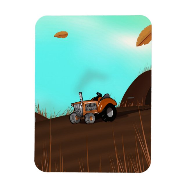 Imán Tractor agrícola vintage (Vertical)