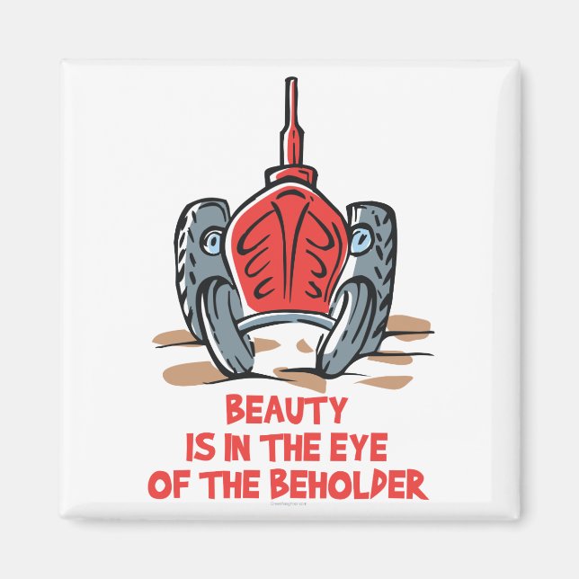 Imán Tractor antiguo (Frente)