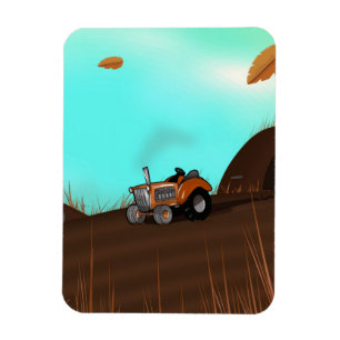 Imán Tractor de cultivo de vintage