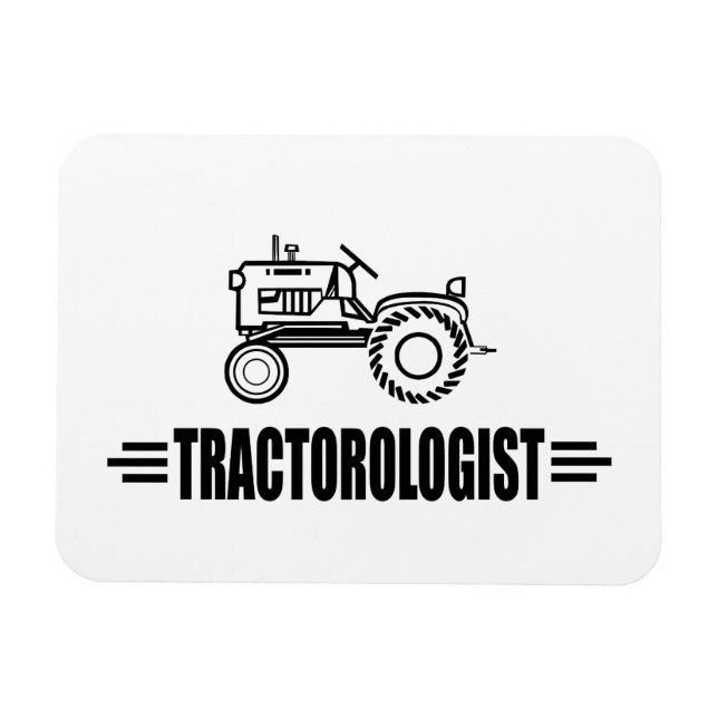 Imán Tractor divertido (Horizontal)