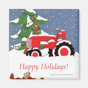 Imán Tractor para el navidad