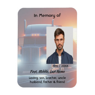 Imán Tractor-remolque conmemorativo de recuerdo