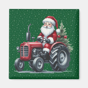 Imán Tractor Santa Magnet