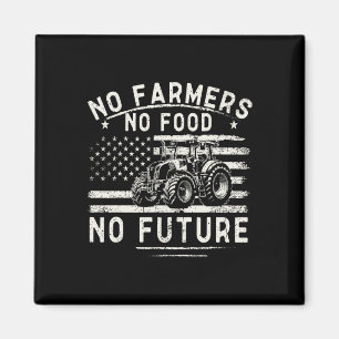 Imán Tractores Agrícolas Bandera De Usa Sin Agricultore