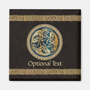 Imán Tradición de Knotwork de Lobo Celta