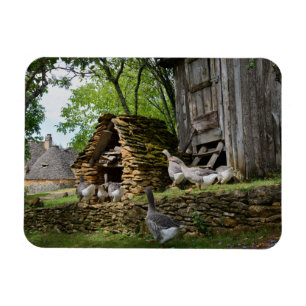 Imán tradicional del rectángulo de la granja del
